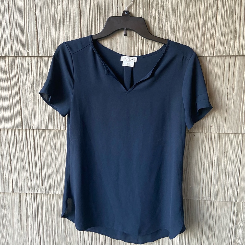 Navy Blue Blouse